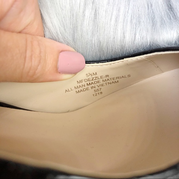 New Marc Fisher Black Croc Print Slingback Heels - Picture 8 of 10